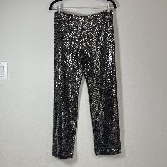 Free People Pants Women’s Size 4 Black Combo Shine On Straight Cropped NEW NWT - Picture 10 of 16
